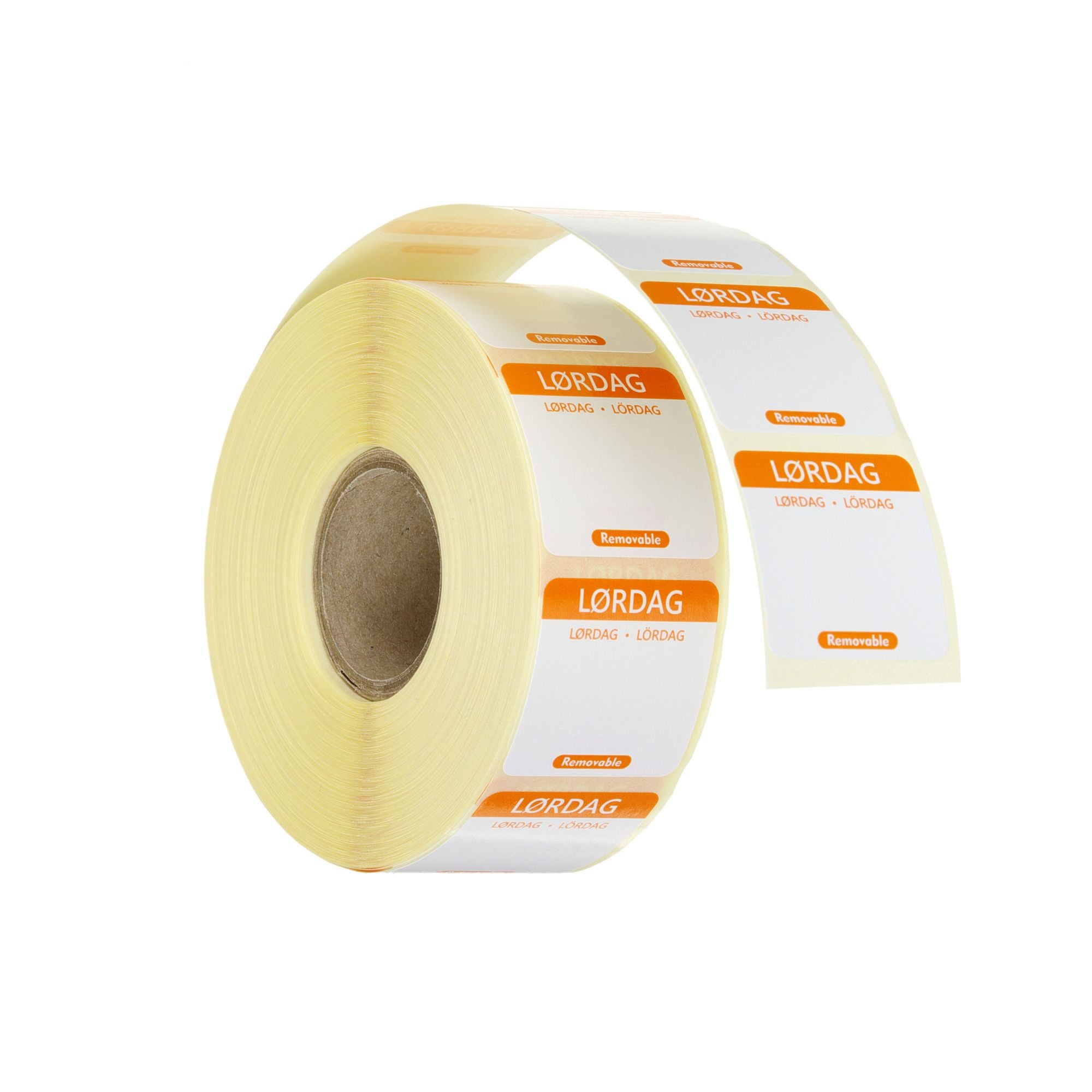 Etiqueta sábado DK-NO-SE reutilizável 25x25 mm