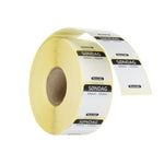 Etiqueta domingo DK-NO-SE reutilizável 25x25 mm