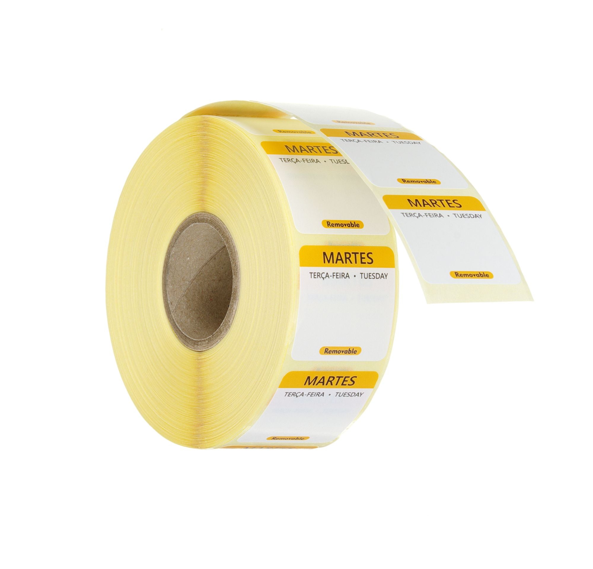 Etiqueta reutilizável terça-feira DE-IT-EN 25x25 mm