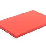 Tábua de corte vermelha 400x300x20mm HDPE500