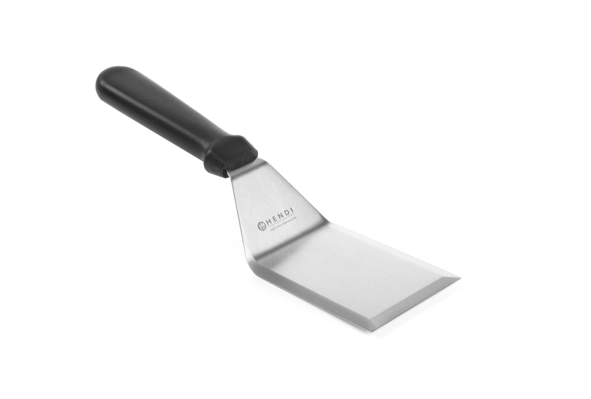 Espátula para hambúrguer preta PP 100x76x275 mm