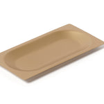 Prato de 1/2 dose oval Lab Ice cobre 18/10