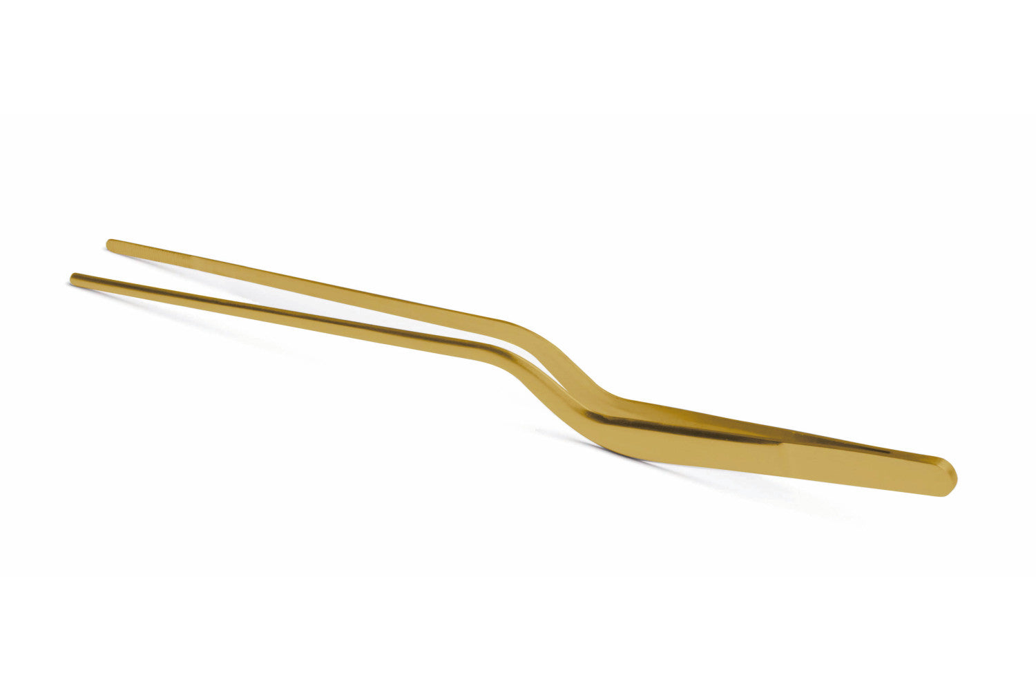 Pinça de chef curva dourada 21cm