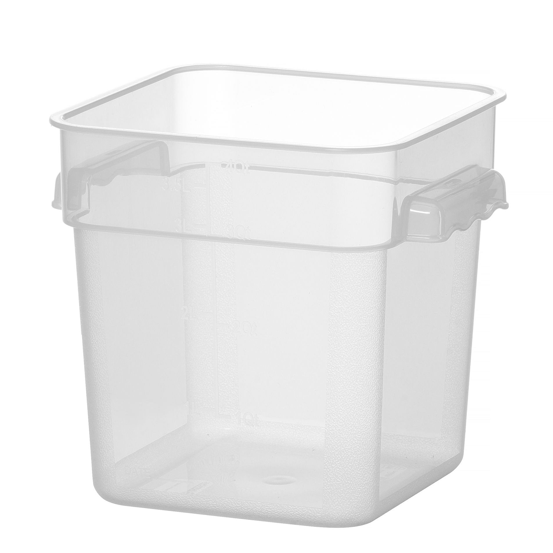Recipiente para alimentos com escala PP 3,8 l 190x190x180 mm