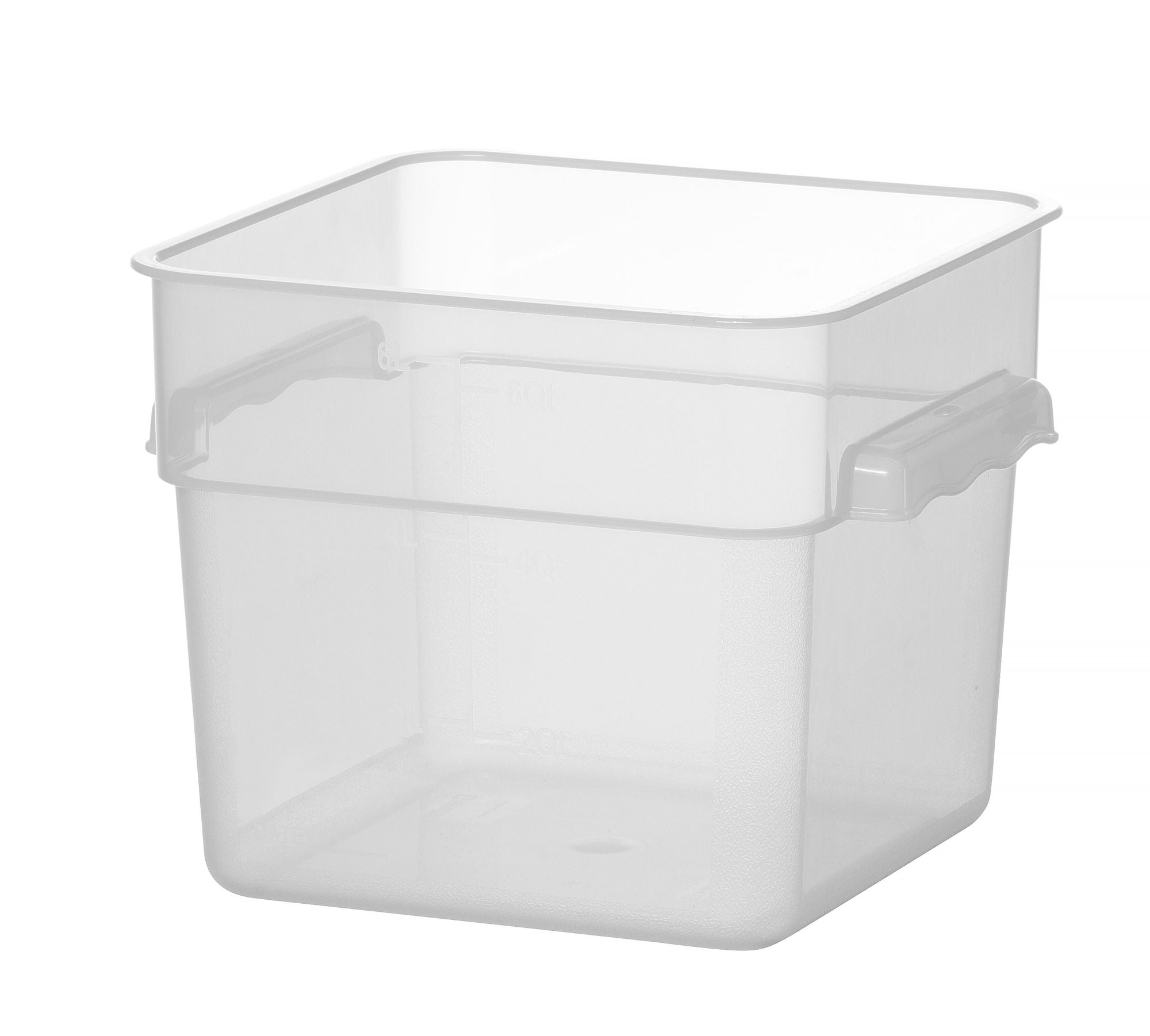 Recipiente para alimentos com escala PP 6,7 l 235x235x180 mm