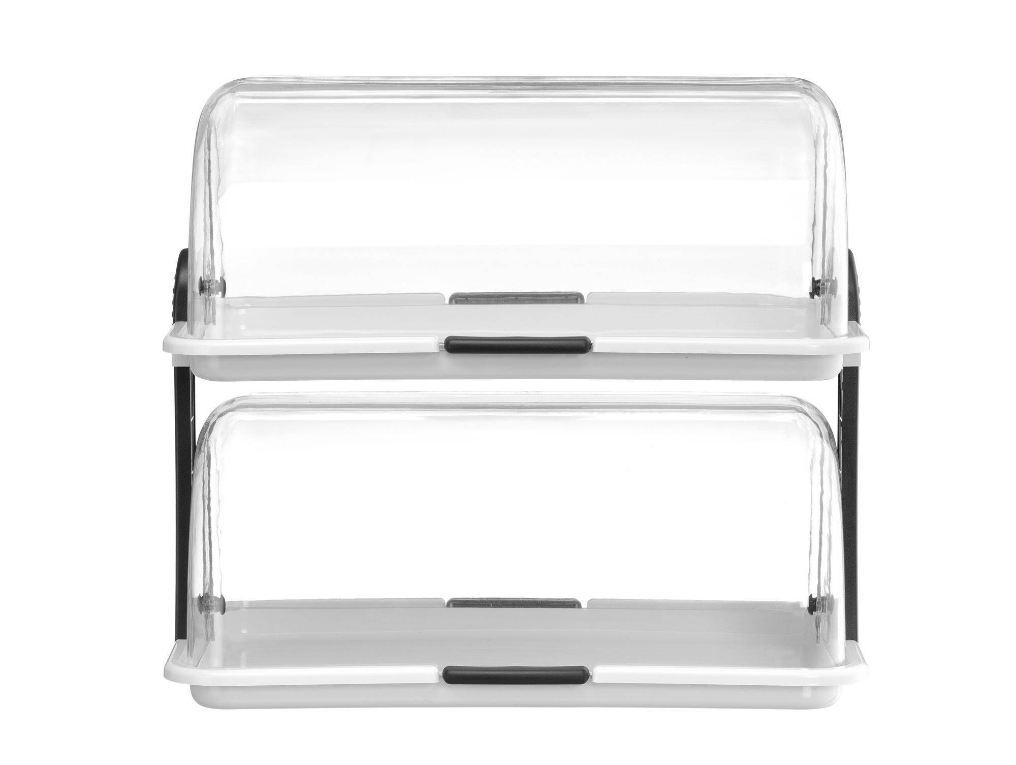 Bandeja de exposição refrigerada Roll Top dupla 465x310x410 mm