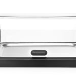 Vitrina de refrigeração Rolltop simples preta com 2 elementos de arrefecimento