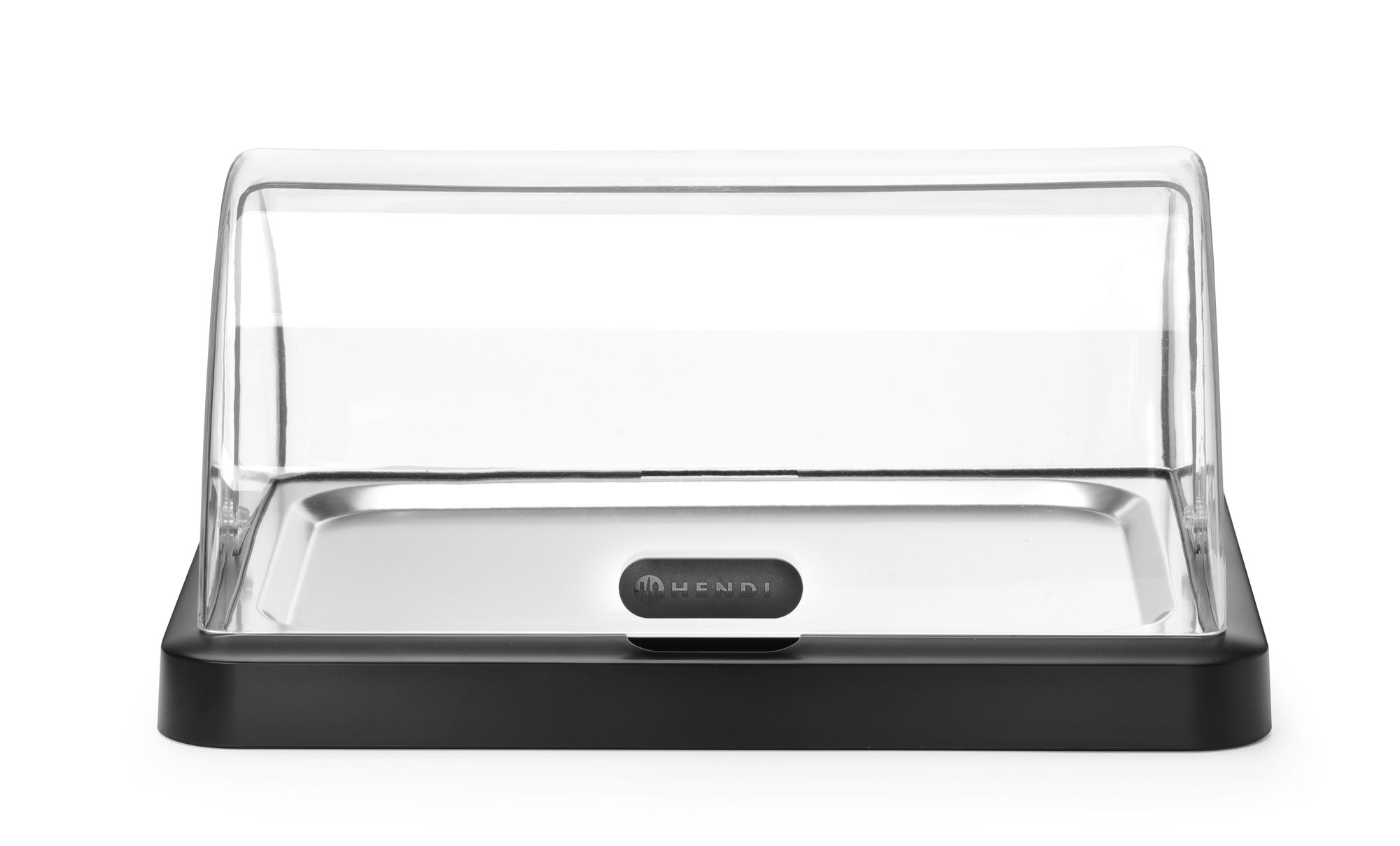 Vitrina de refrigeração Rolltop simples preta com 2 elementos de arrefecimento
