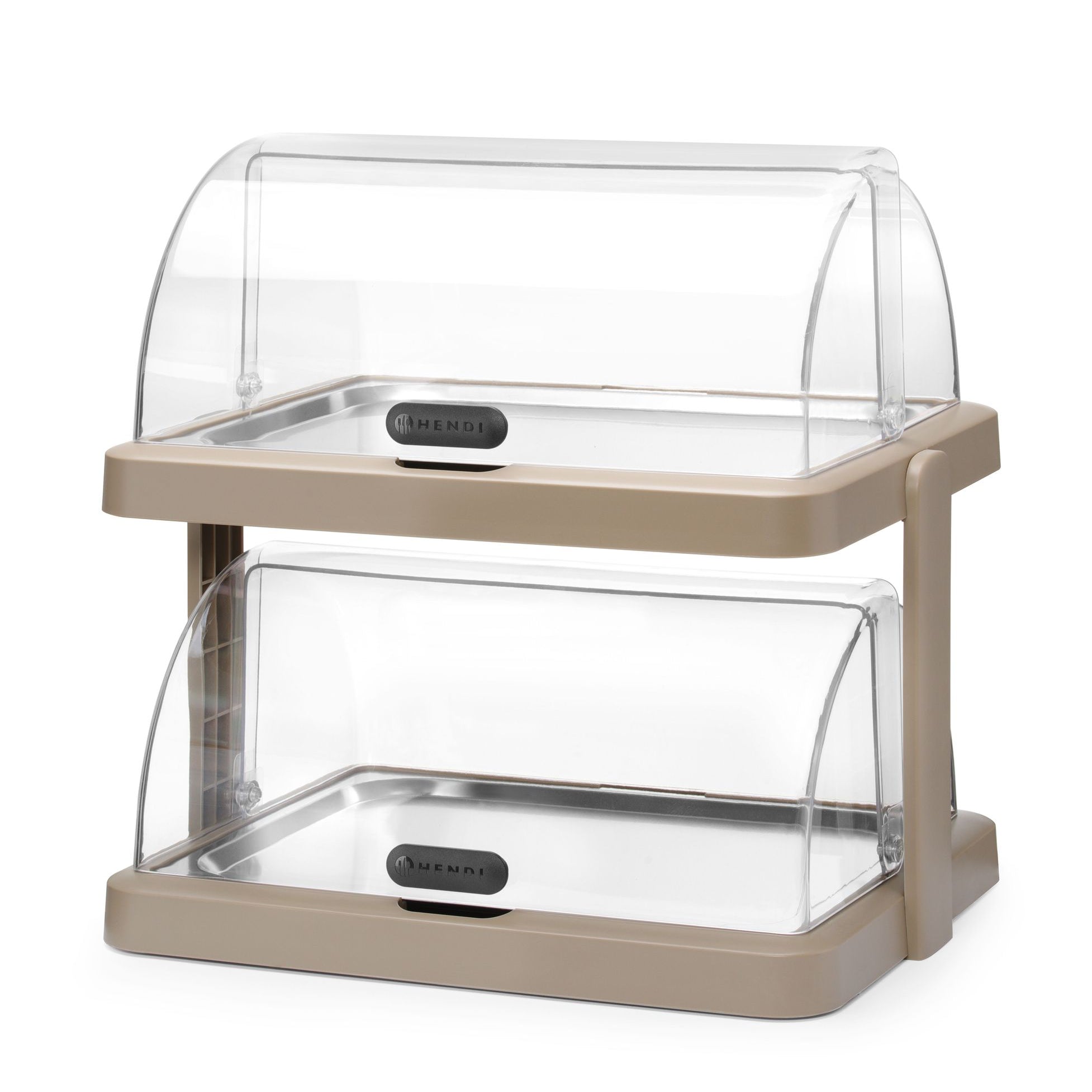 Expositor refrigerado rolltop duplo bege 4 elementos