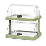 Expositor refrigerado rolltop duplo verde 4 elementos