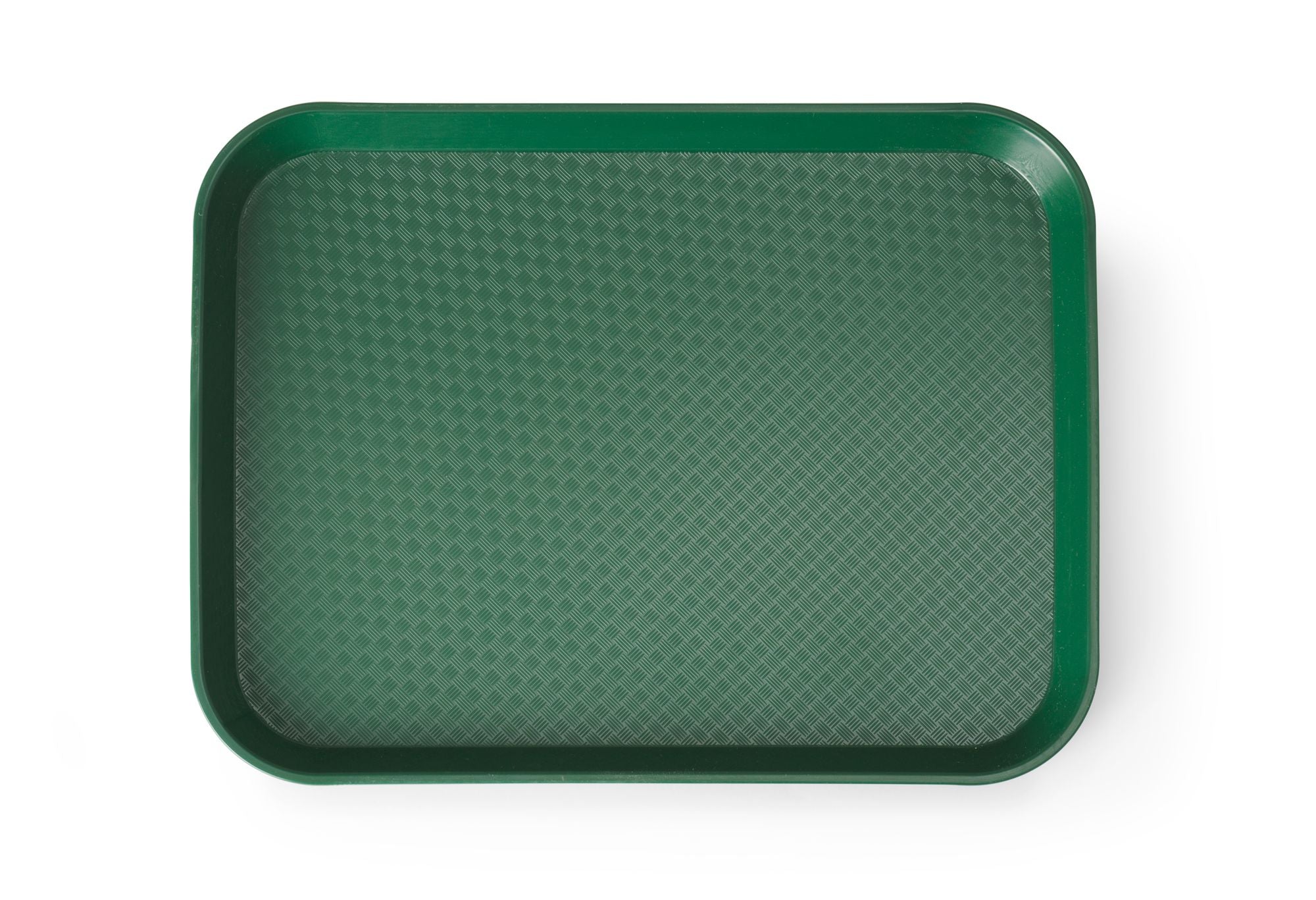 Tabuleiro para fastfood pequeno verde PP 265x345 mm