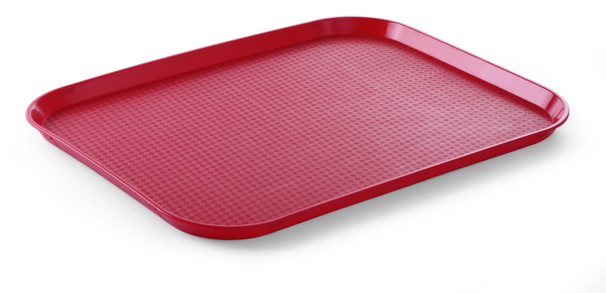 Tabuleiro para fastfood grande vermelho PP 350x450x20 mm