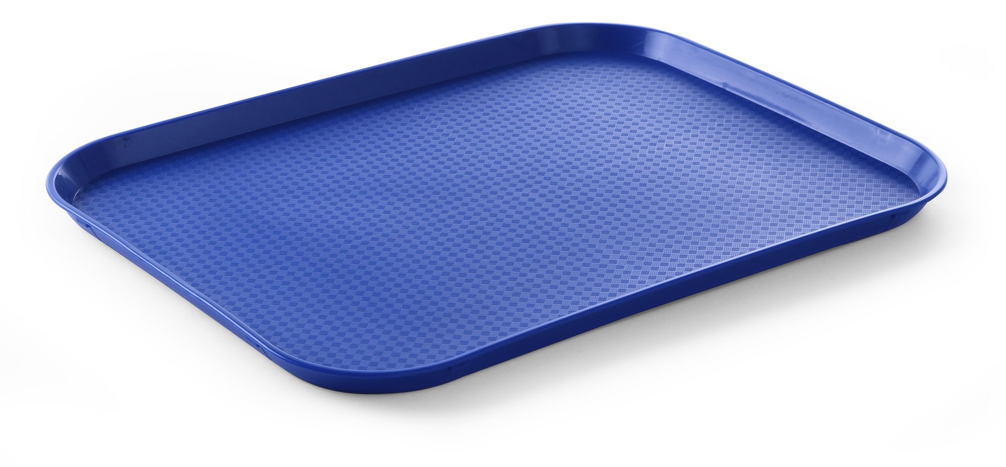 Tabuleiro de fastfood grande azul polipropileno 350x450x20 mm