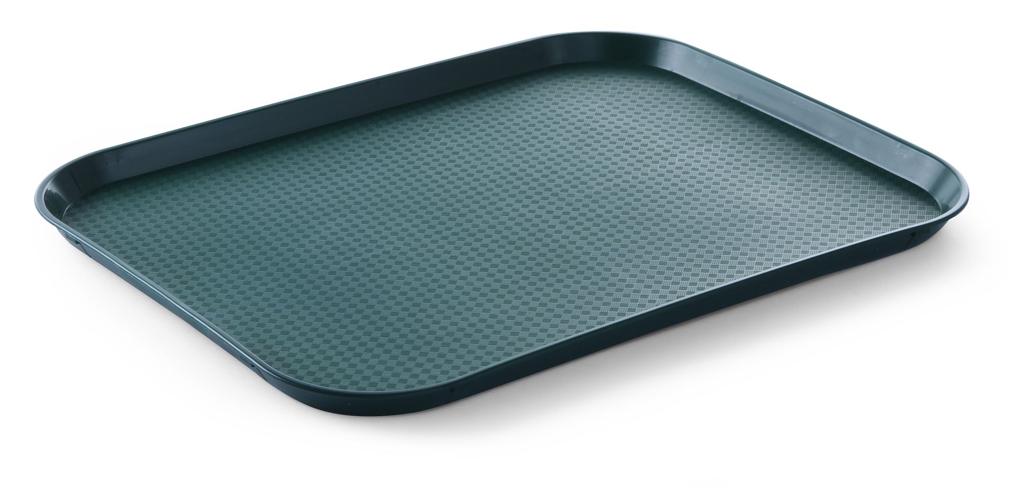 Tabuleiro de fastfood grande verde polipropileno 350x450x20 mm