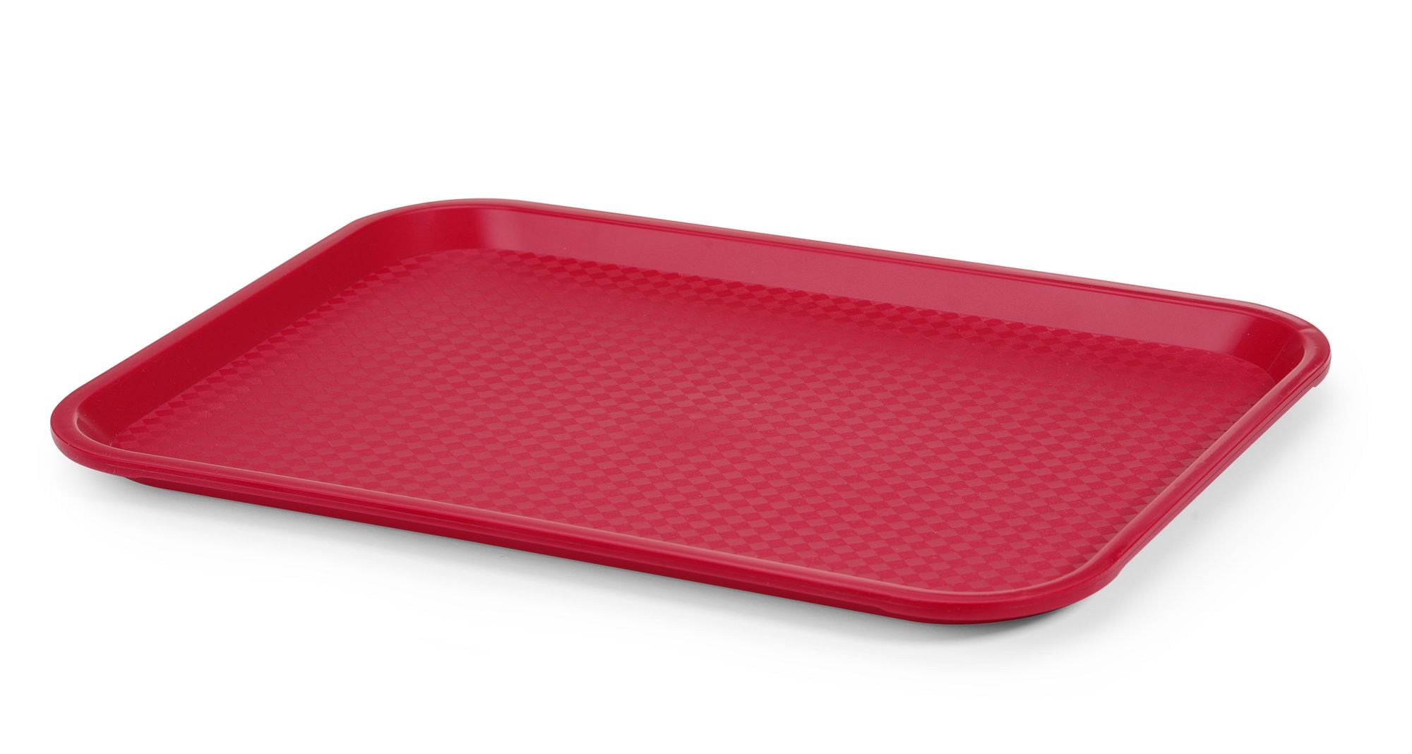 Tabuleiro de fastfood médio vermelho polipropileno 305x415 mm