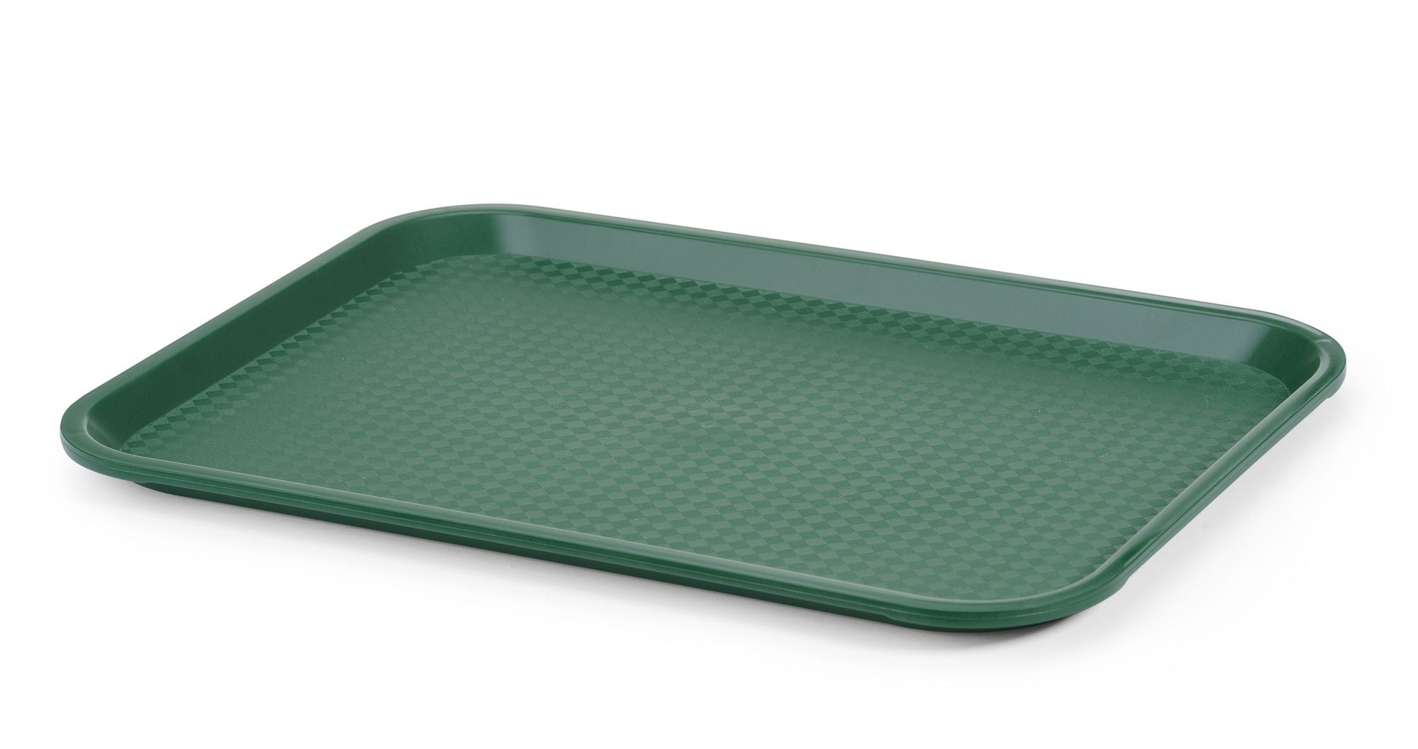 Tabuleiro de fastfood médio verde polipropileno 305x415 mm