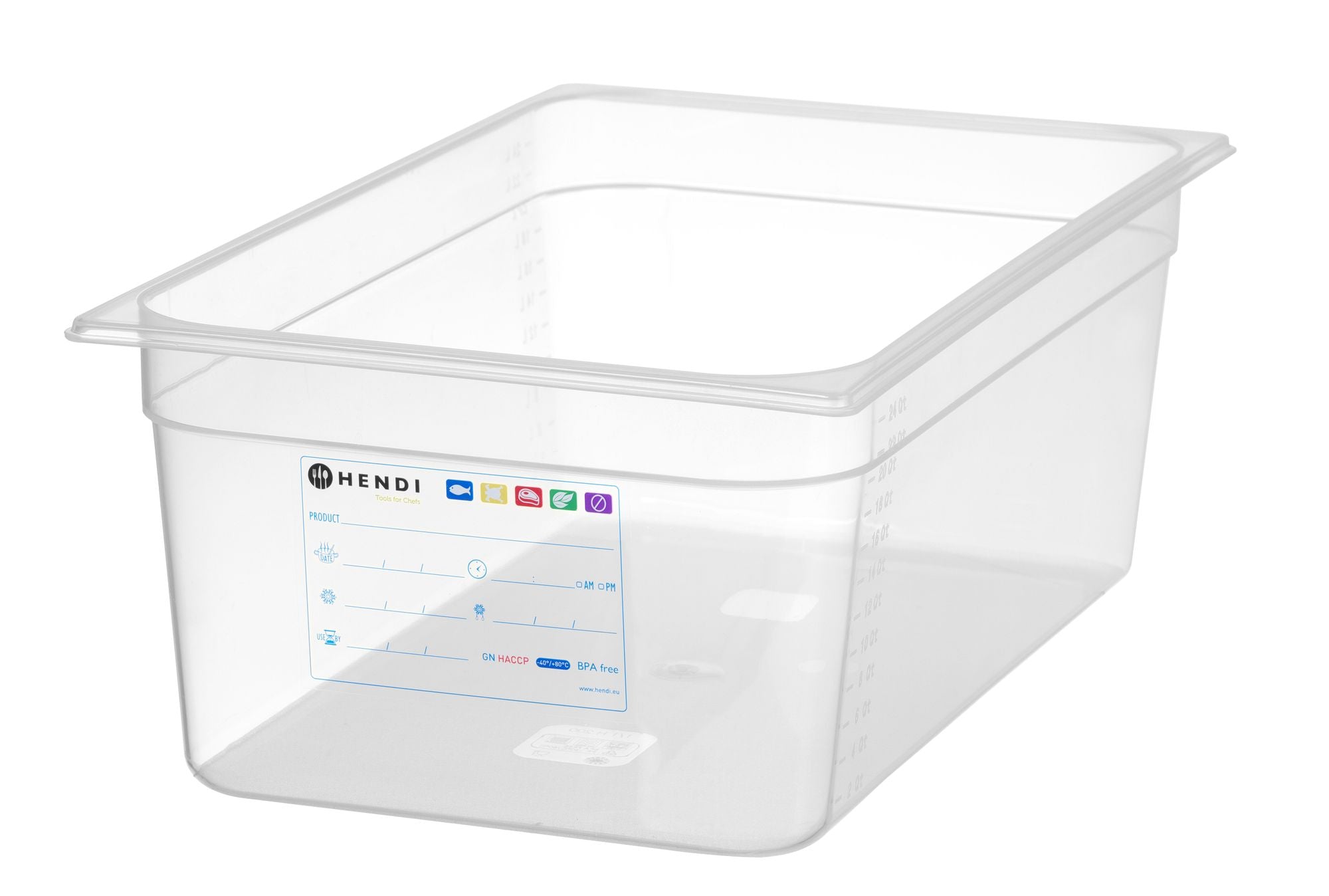 Recipiente GN 1/1 200 mm HACCP polipropileno