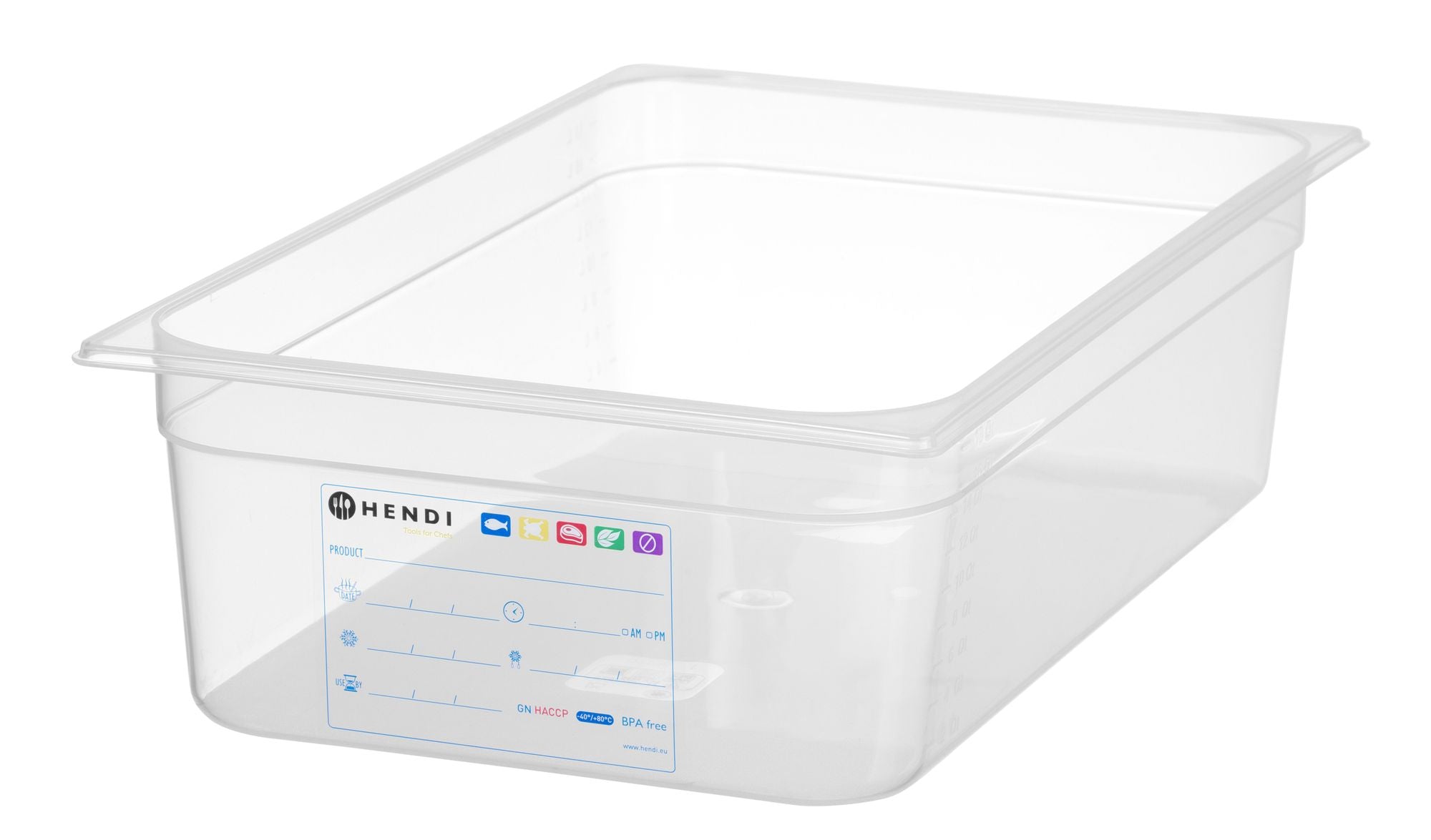 Recipiente GN 1/1 150 mm HACCP polipropileno