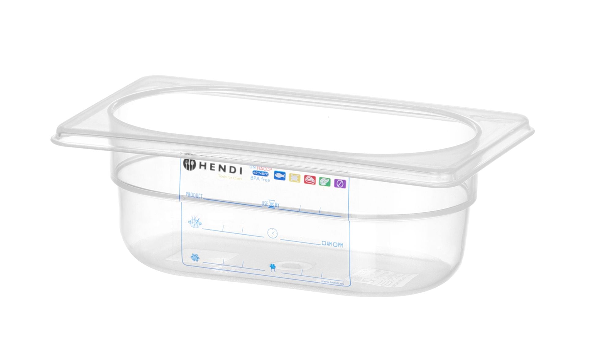Recipiente GN 1/9 65 mm HACCP polipropileno
