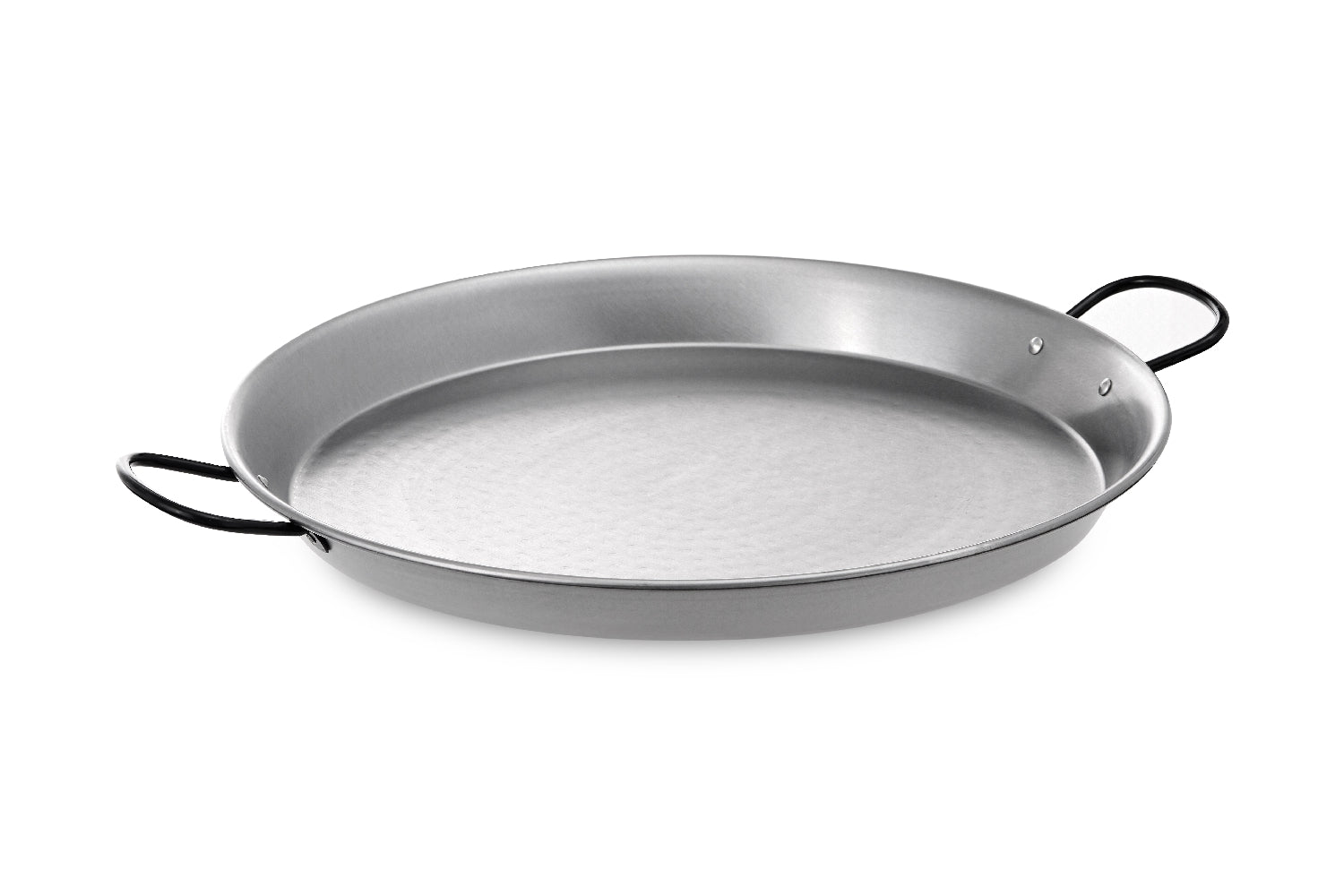 Paelleira valenciana El Saler em aço polido Ø42cm