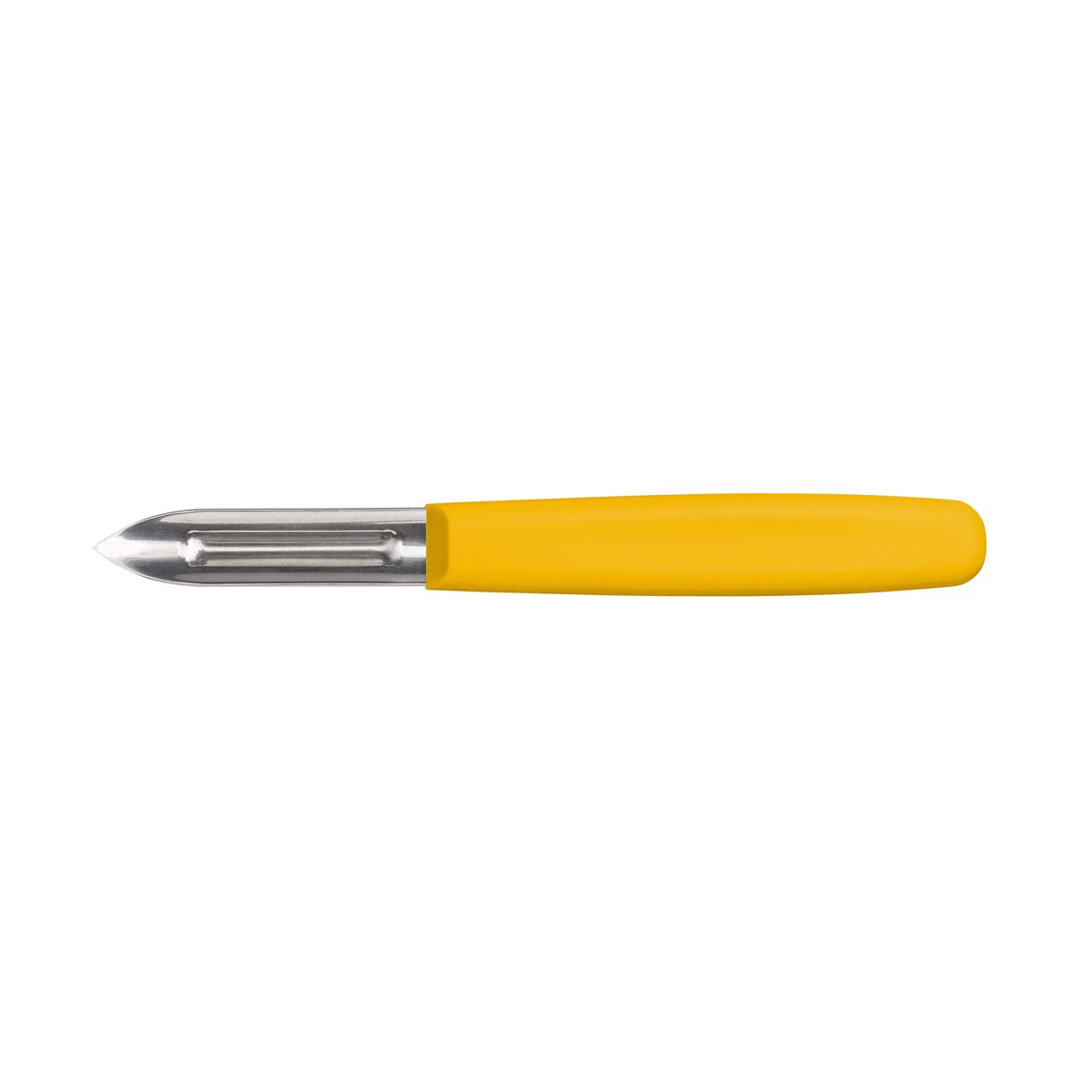 Descascador de batata 6 cm, cabo amarelo