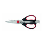 Tesoura de cozinha multiusos 21 cm, cabo vermelho