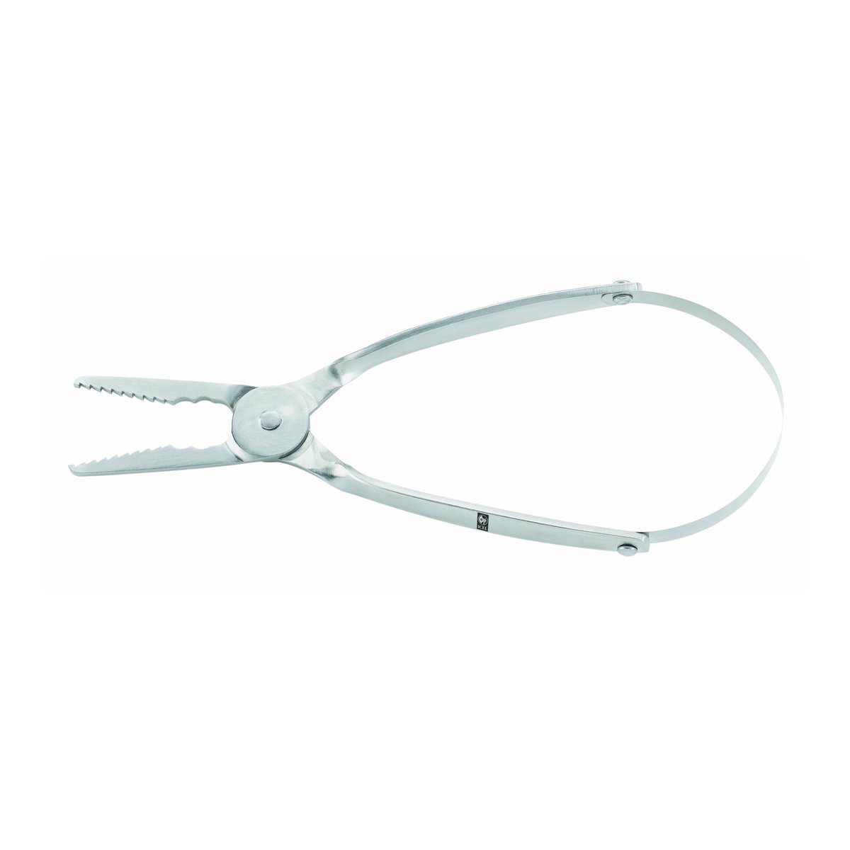 Corta-mariscos com mola em inox 18 cm