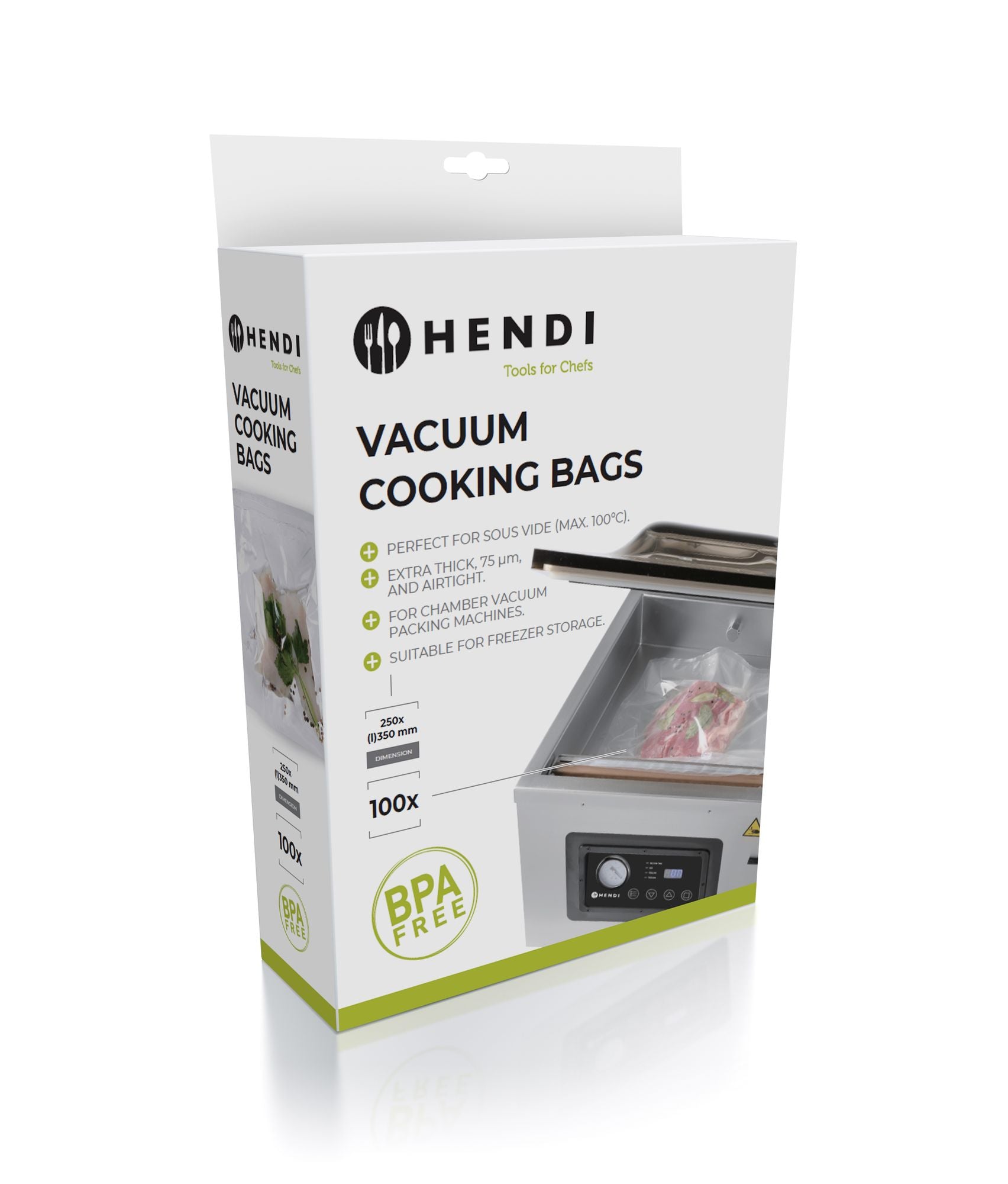 Sacos de cozedura sous-vide 350x250 mm – 100 unidades