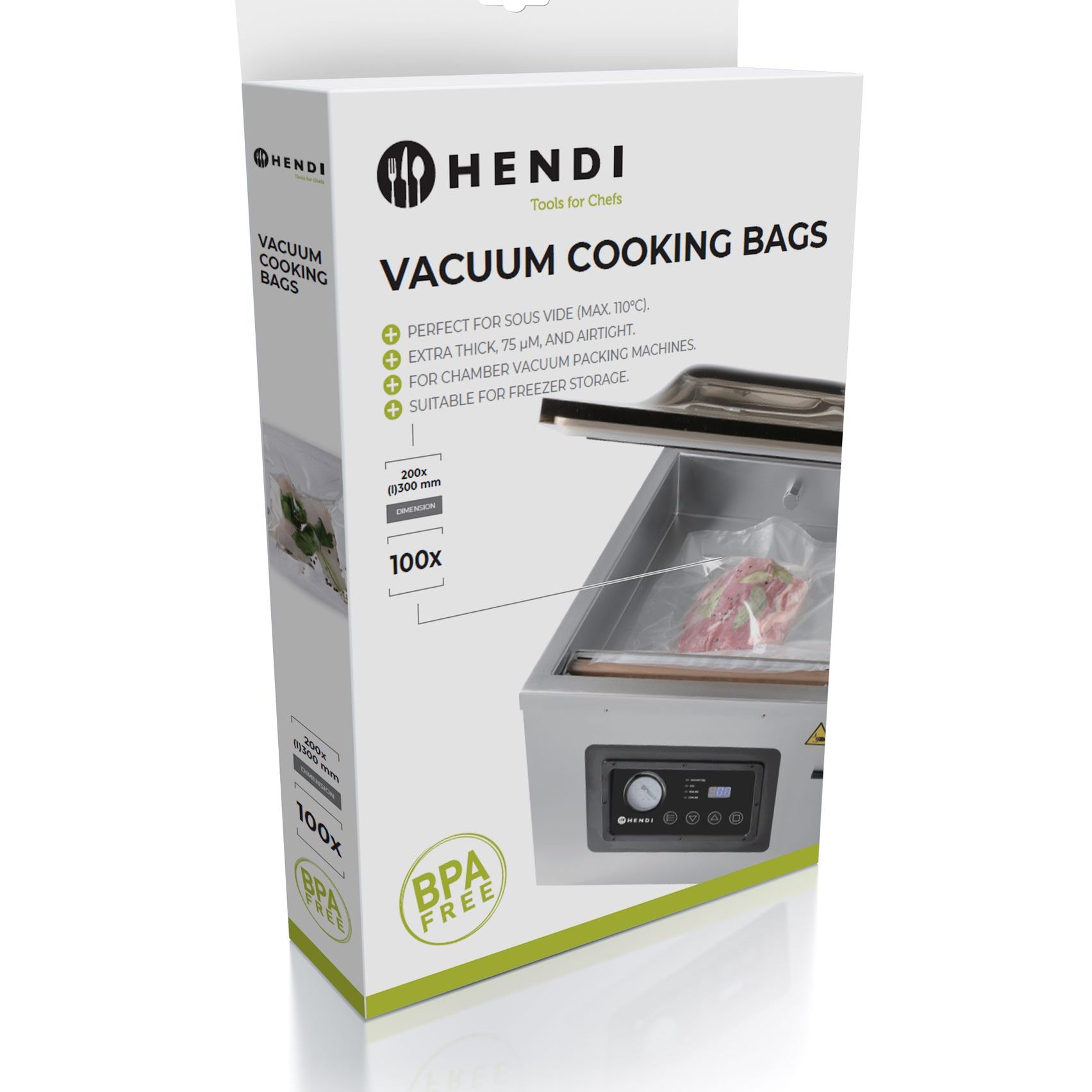 Sacos de cozedura sous-vide 300x200 mm – 100 unidades