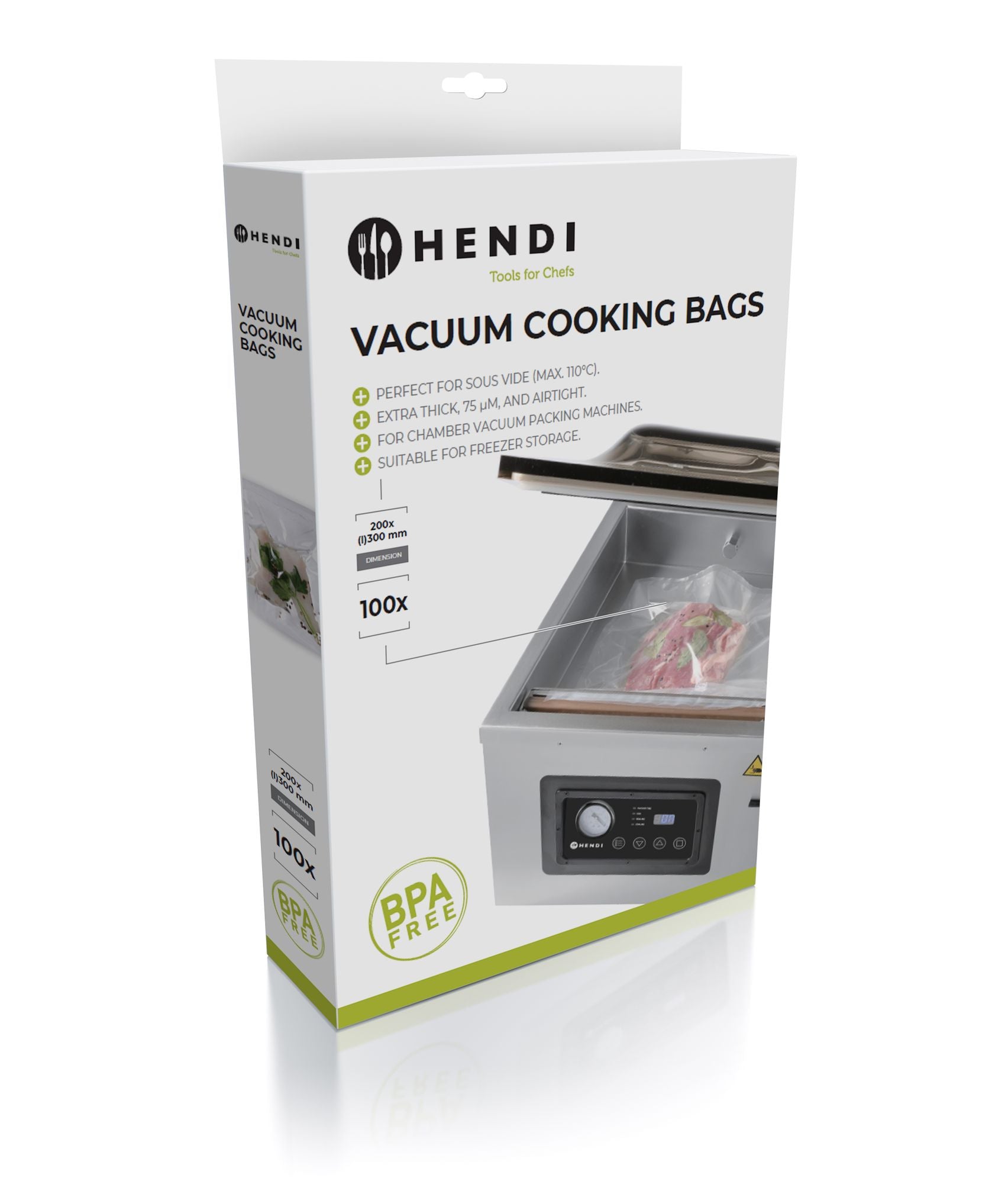 Sacos de cozedura sous-vide 300x200 mm – 100 unidades