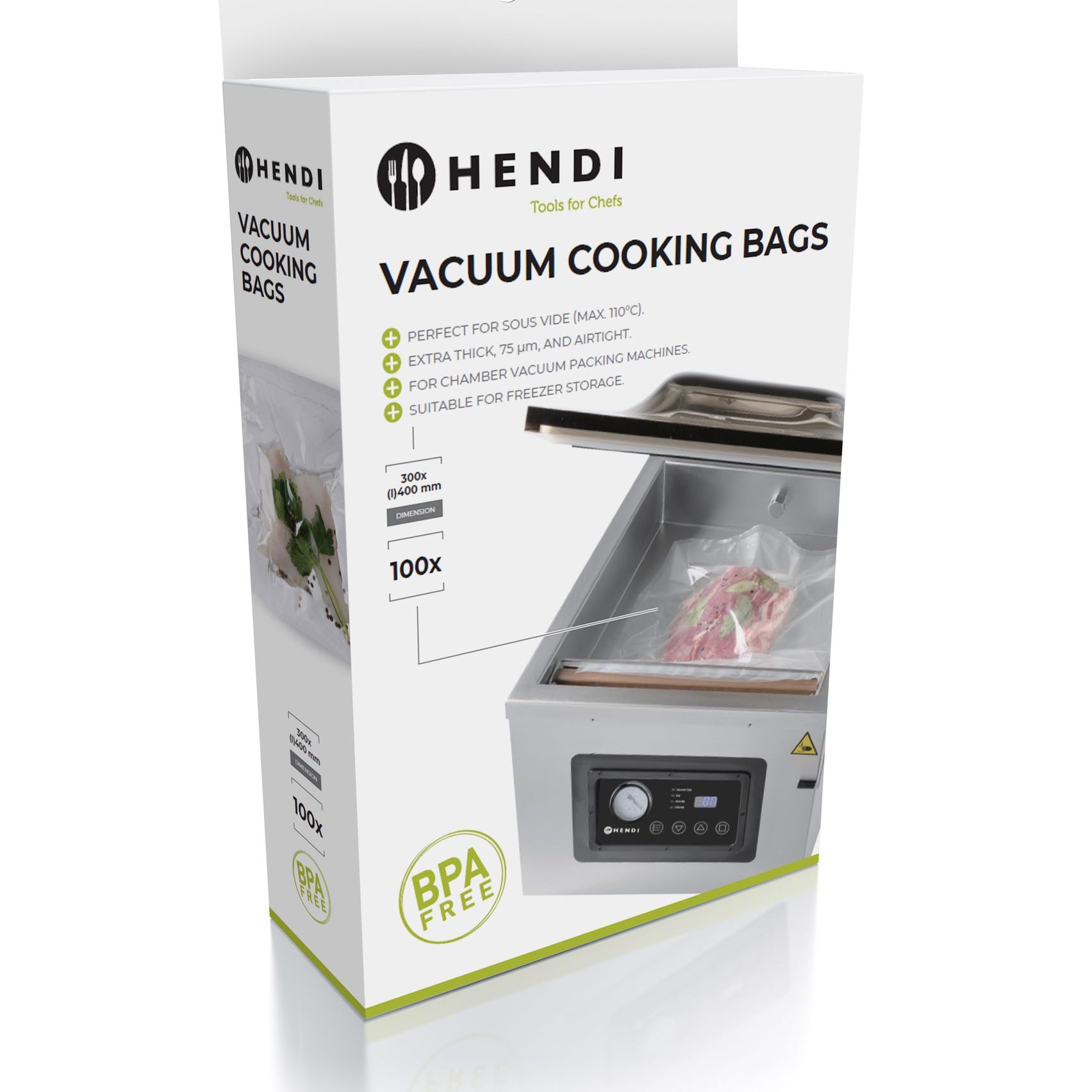 Sacos de cozedura sous-vide 400x300 mm – 100 unidades
