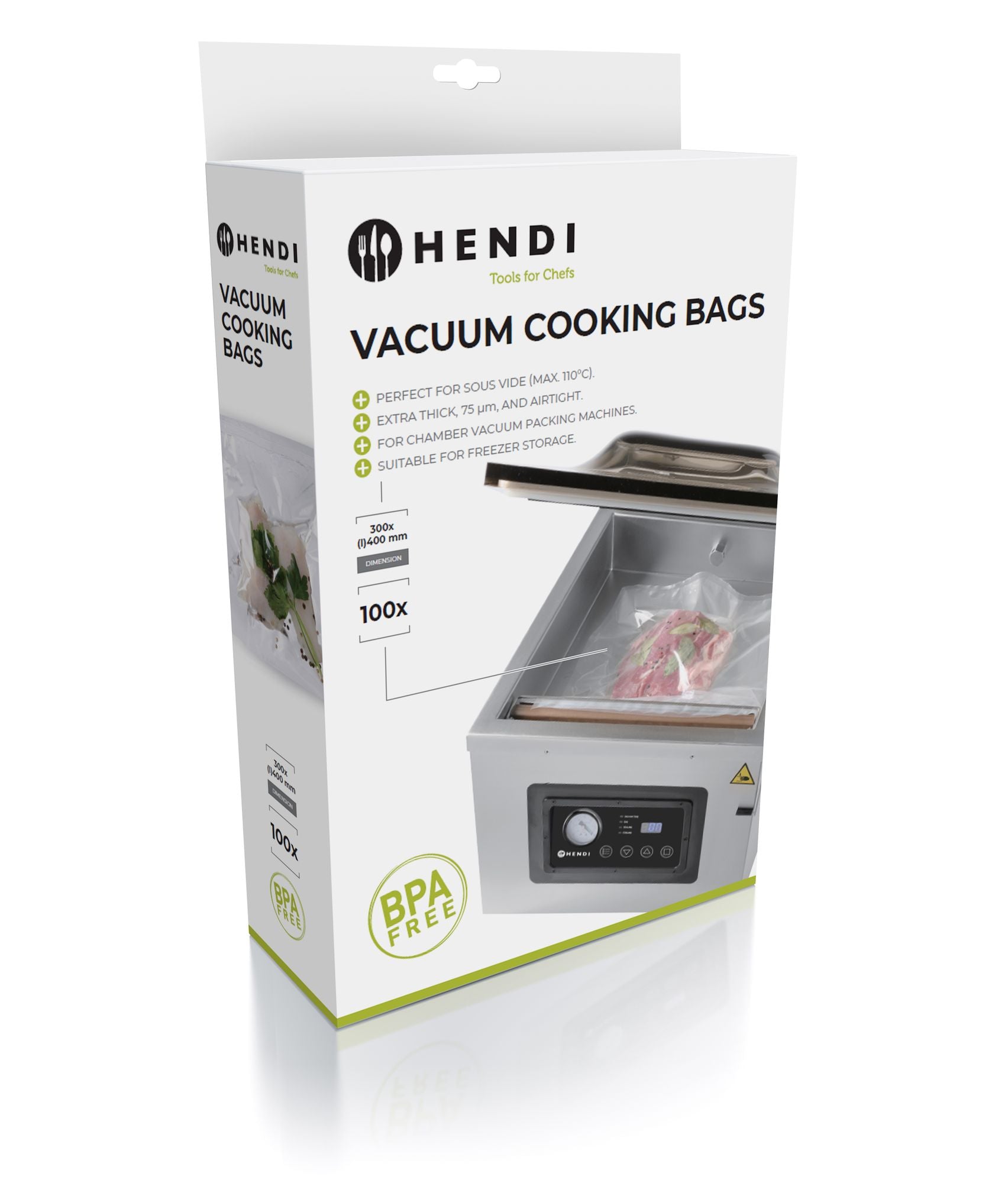 Sacos de cozedura sous-vide 400x300 mm – 100 unidades
