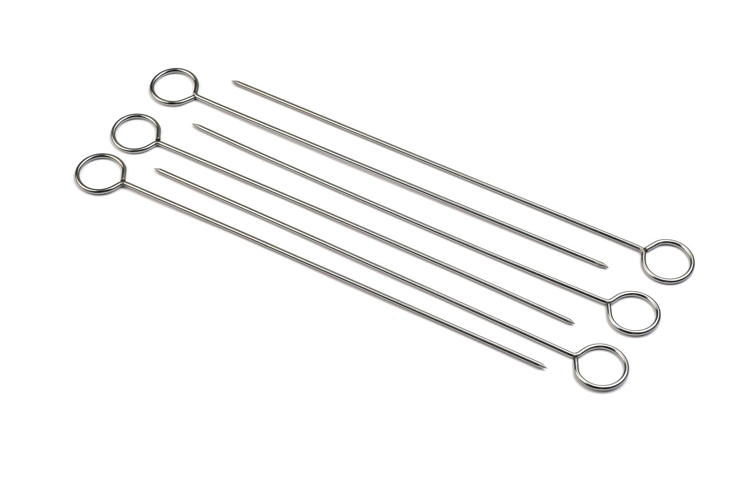 Espeto de churrasco em inox 25cm – 6 unidades