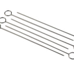 Espeto de churrasco em inox 25cm – 6 unidades