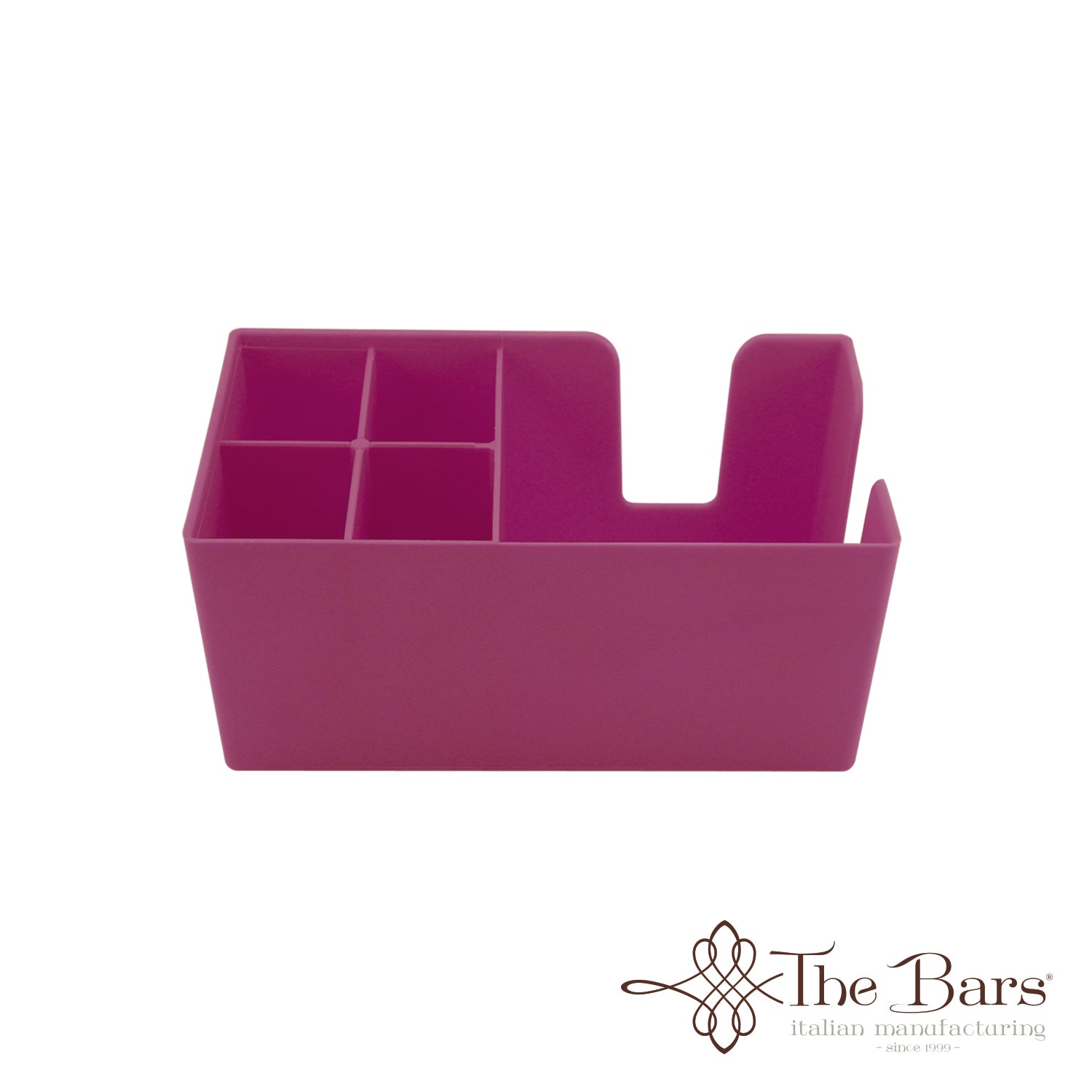 Organizador de bar para guardanapos e palhinhas rosa