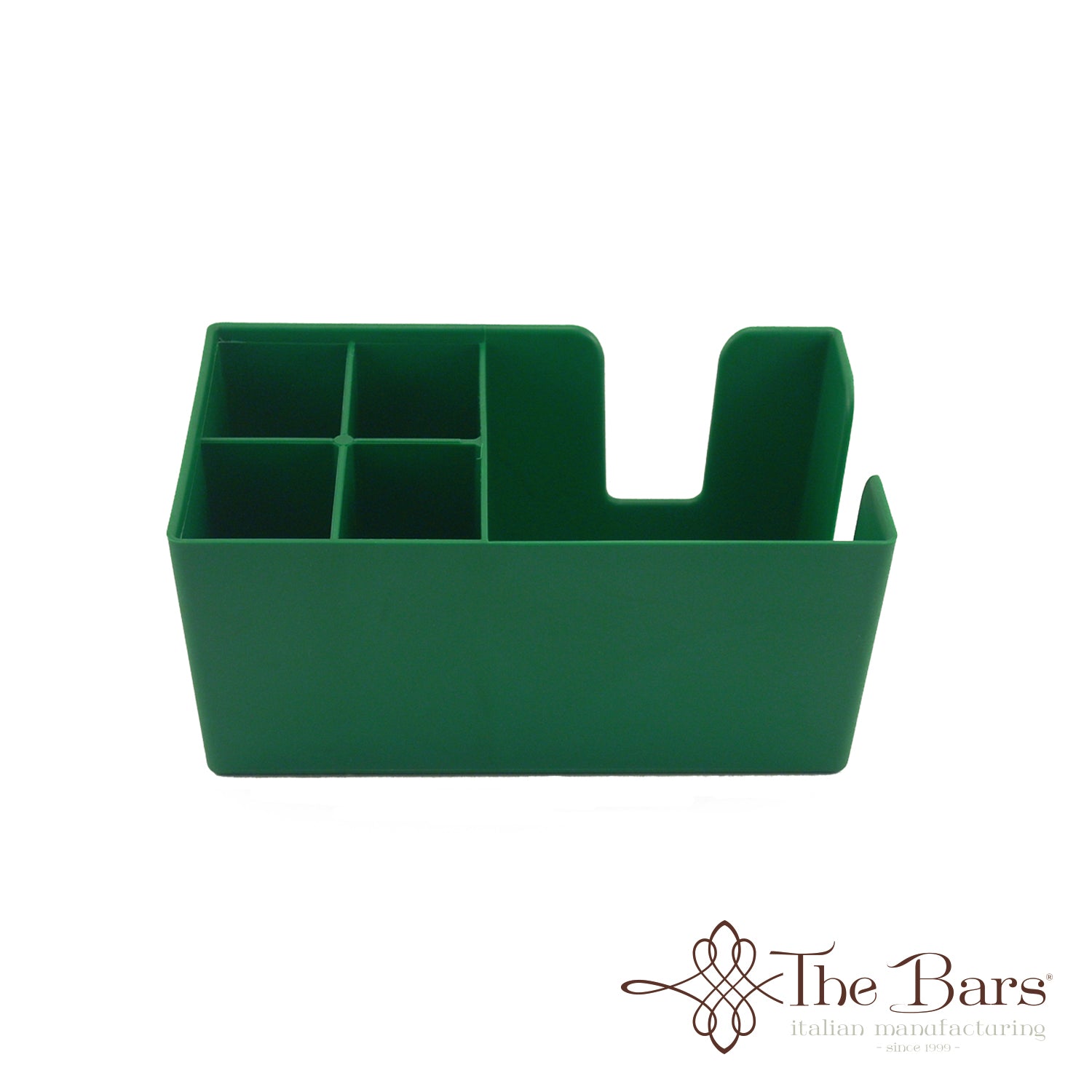 Organizador de bar para guardanapos e palhinhas verde