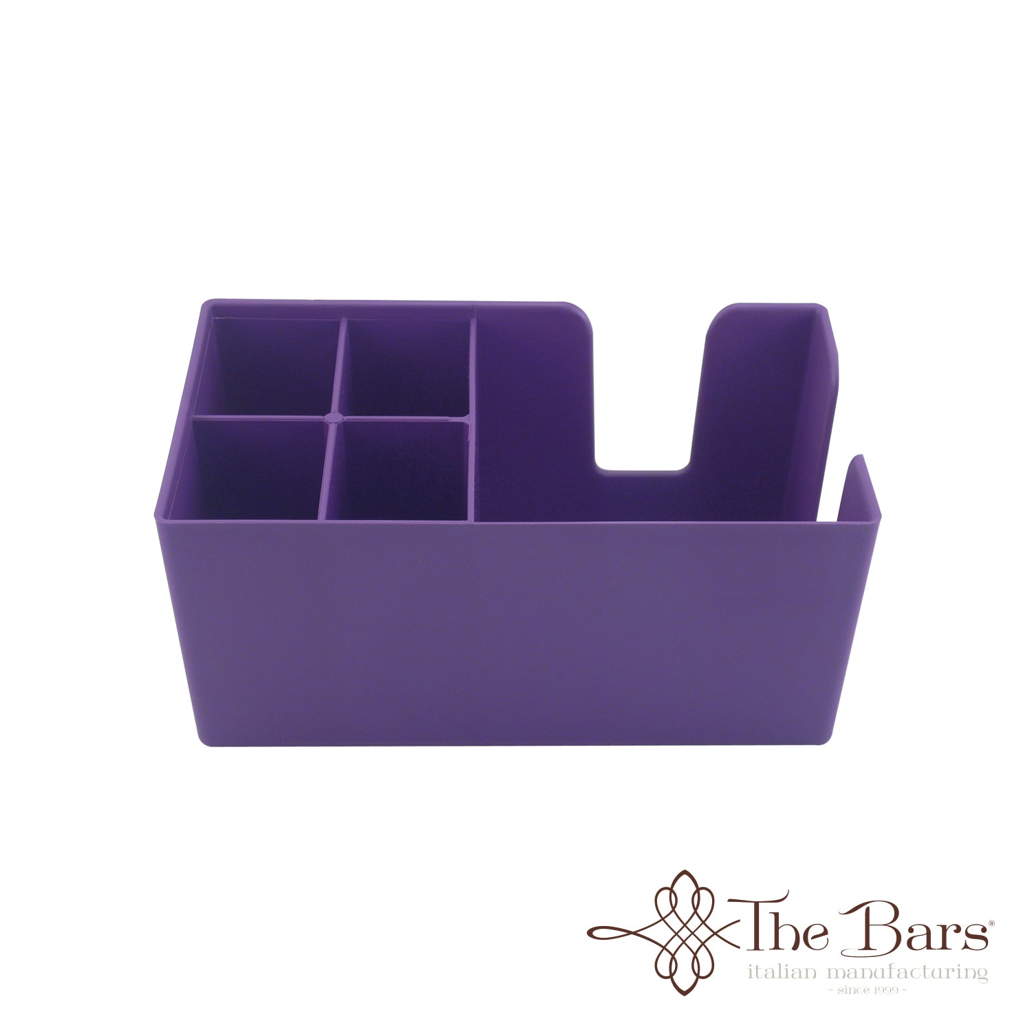 Organizador de bar para guardanapos e palhinhas roxo