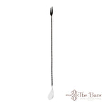 Colher de bar tridente espiral completa XL preto