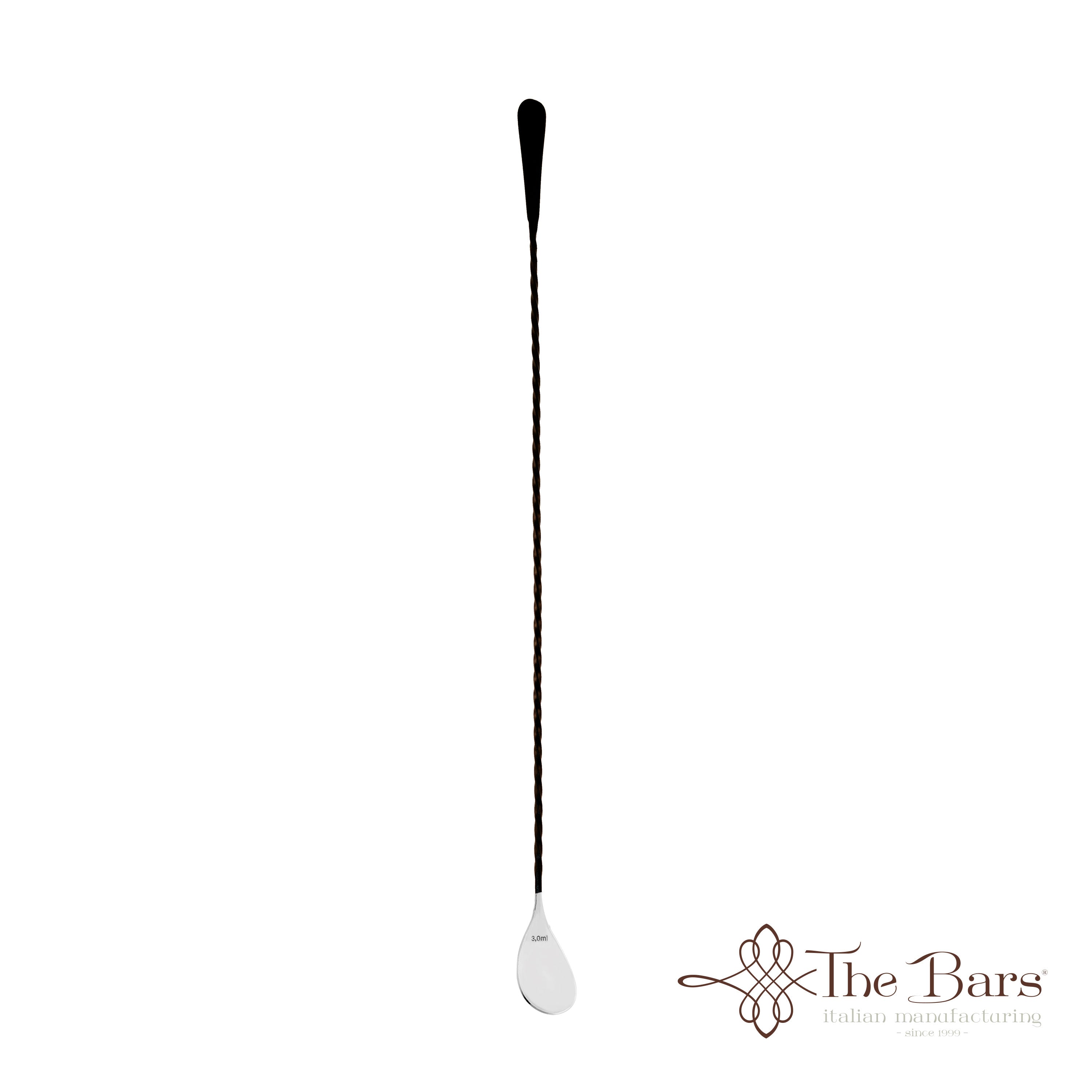 Colher de bar Hoffman espiral completa XL preta