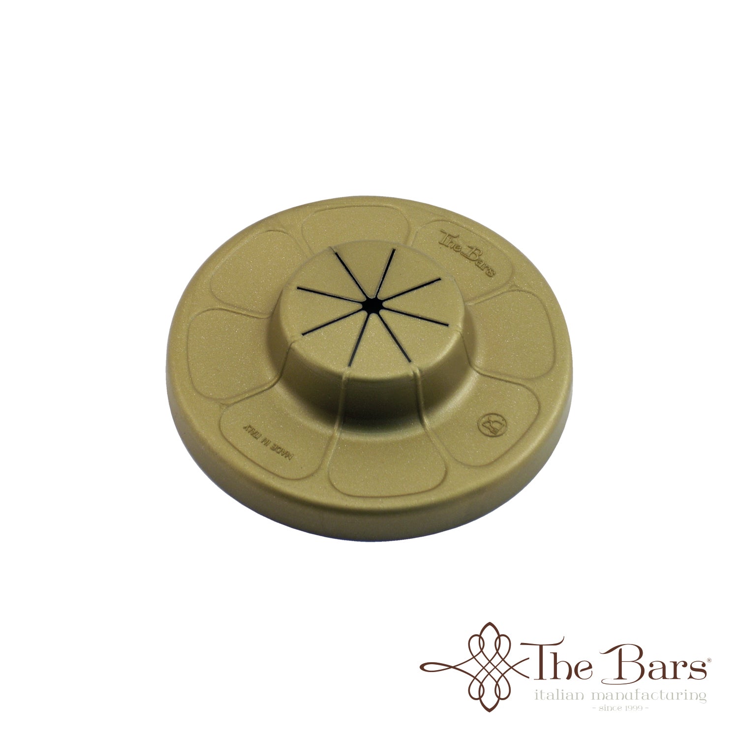 Tampa para copo de muddler dourado