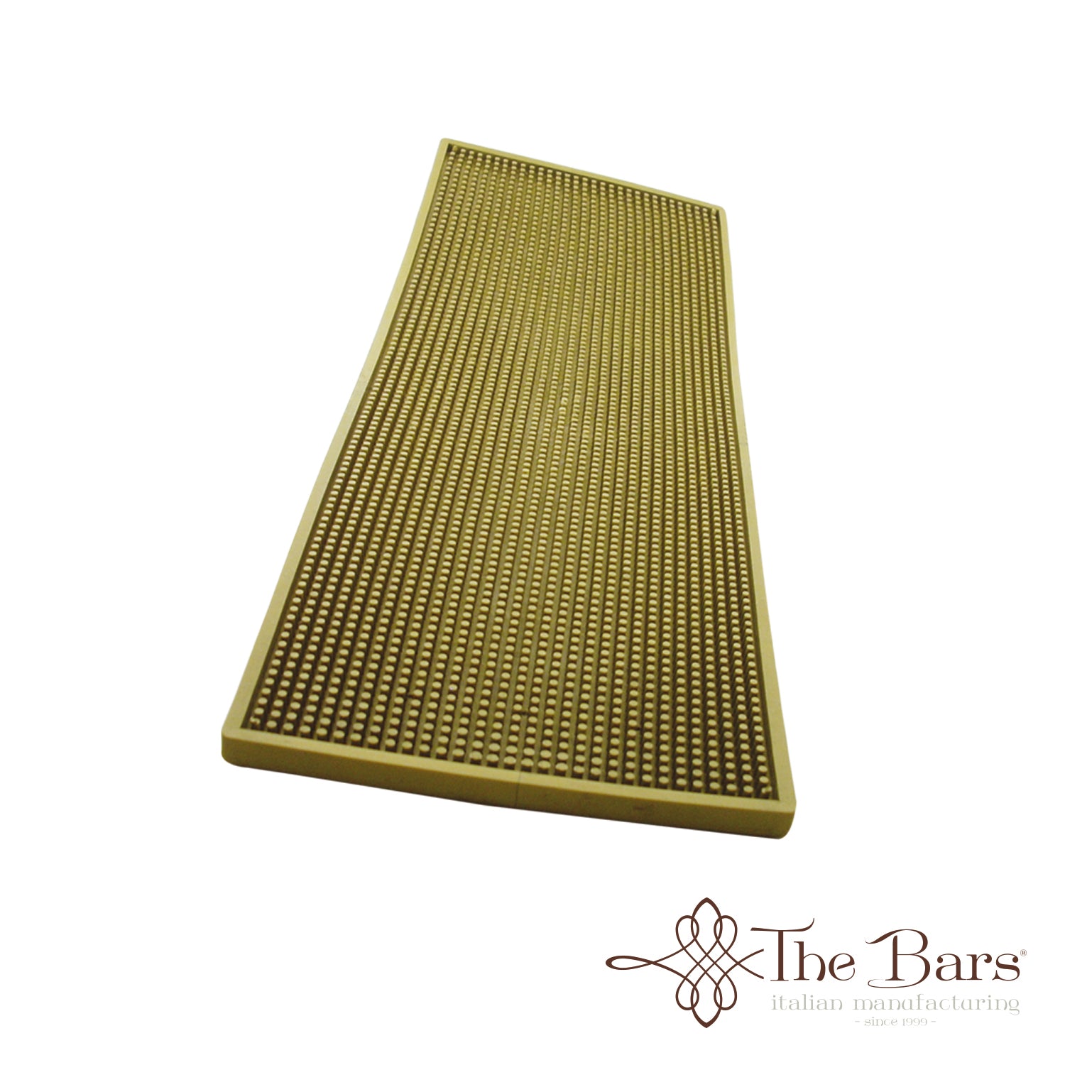 Tapete de bar largo XL dourado