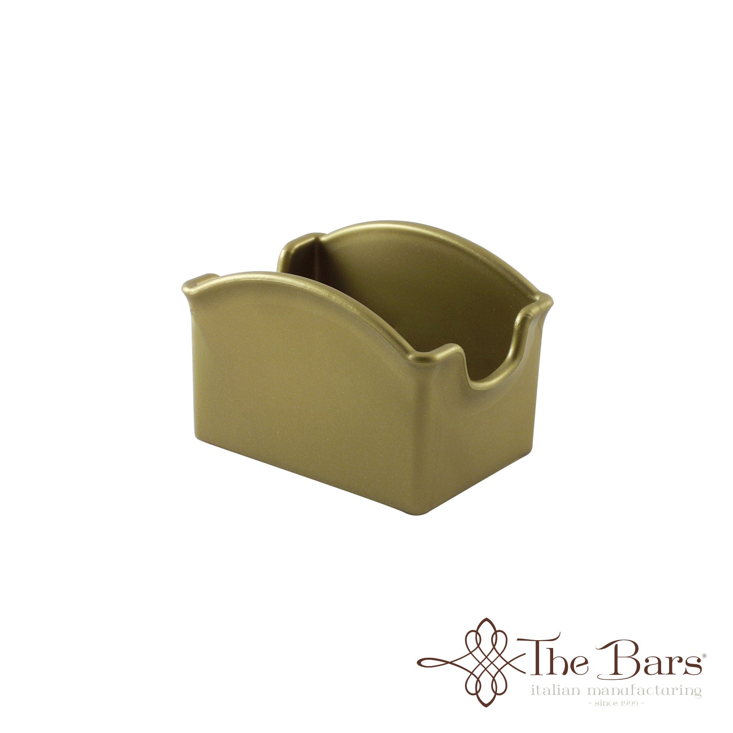 Porta-saquetas de açúcar e chá dourado – 24 unidades