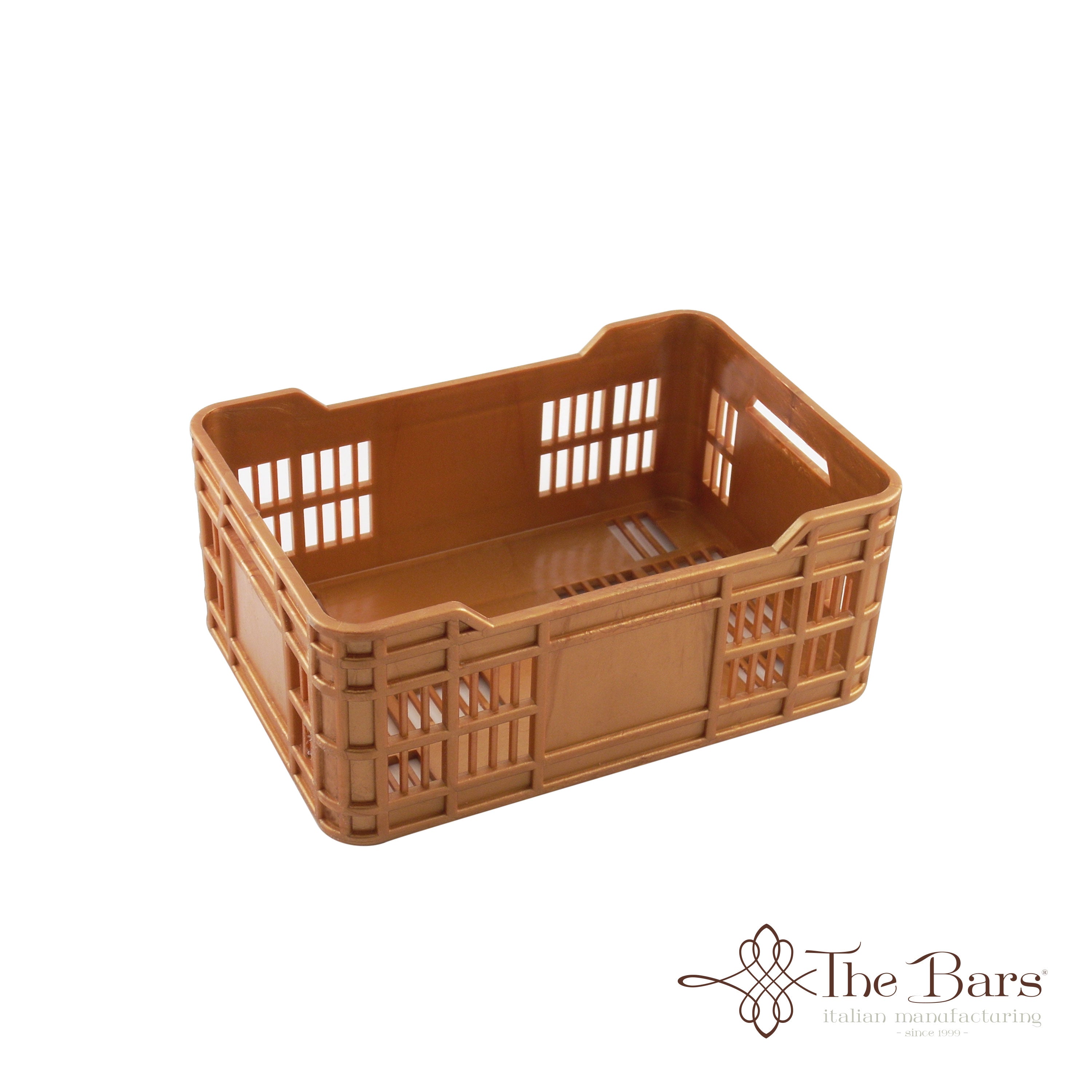 Mini caixa para fruta de bar cobre