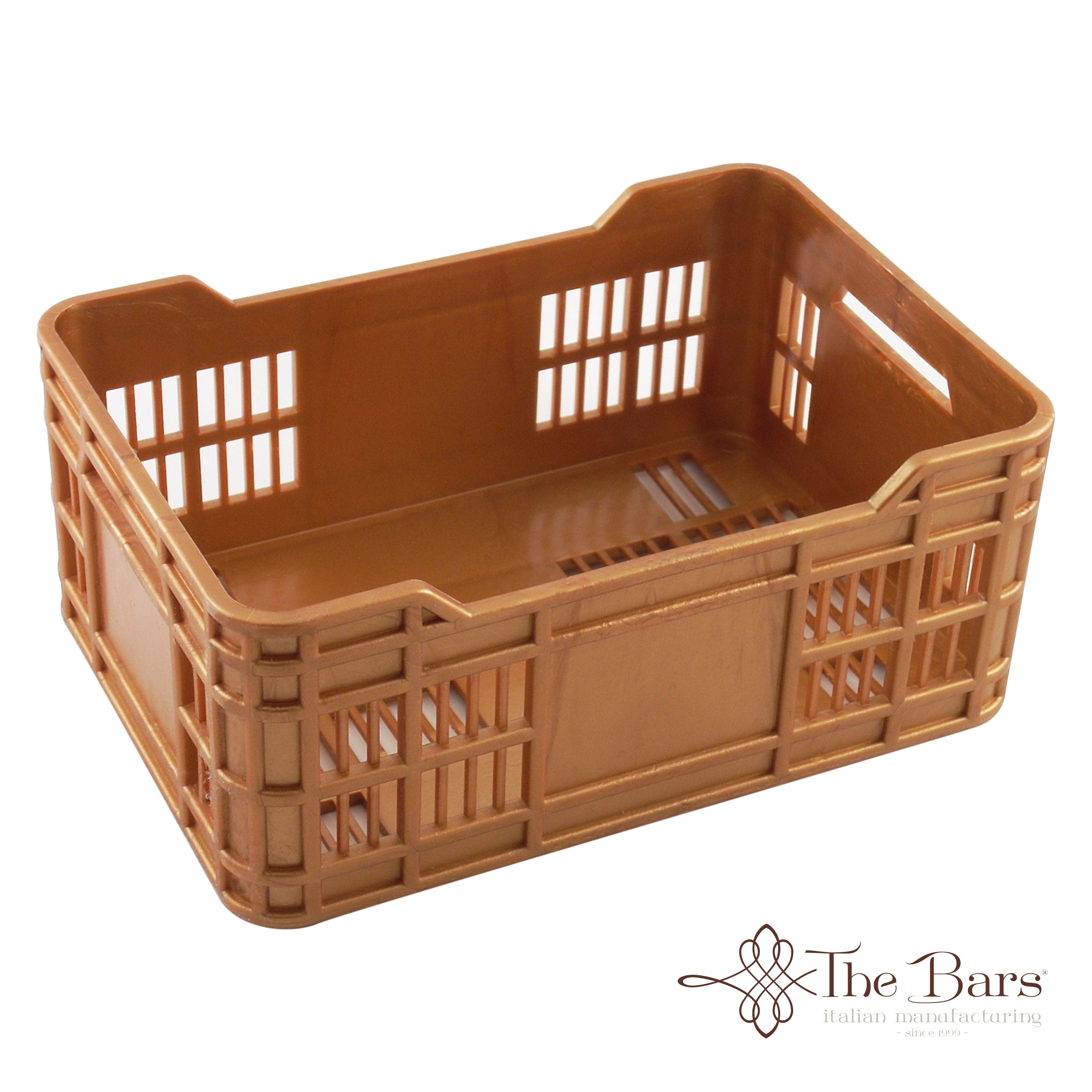 Caixa para fruta de bar cobre
