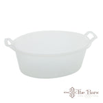 Alguidar oval transparente