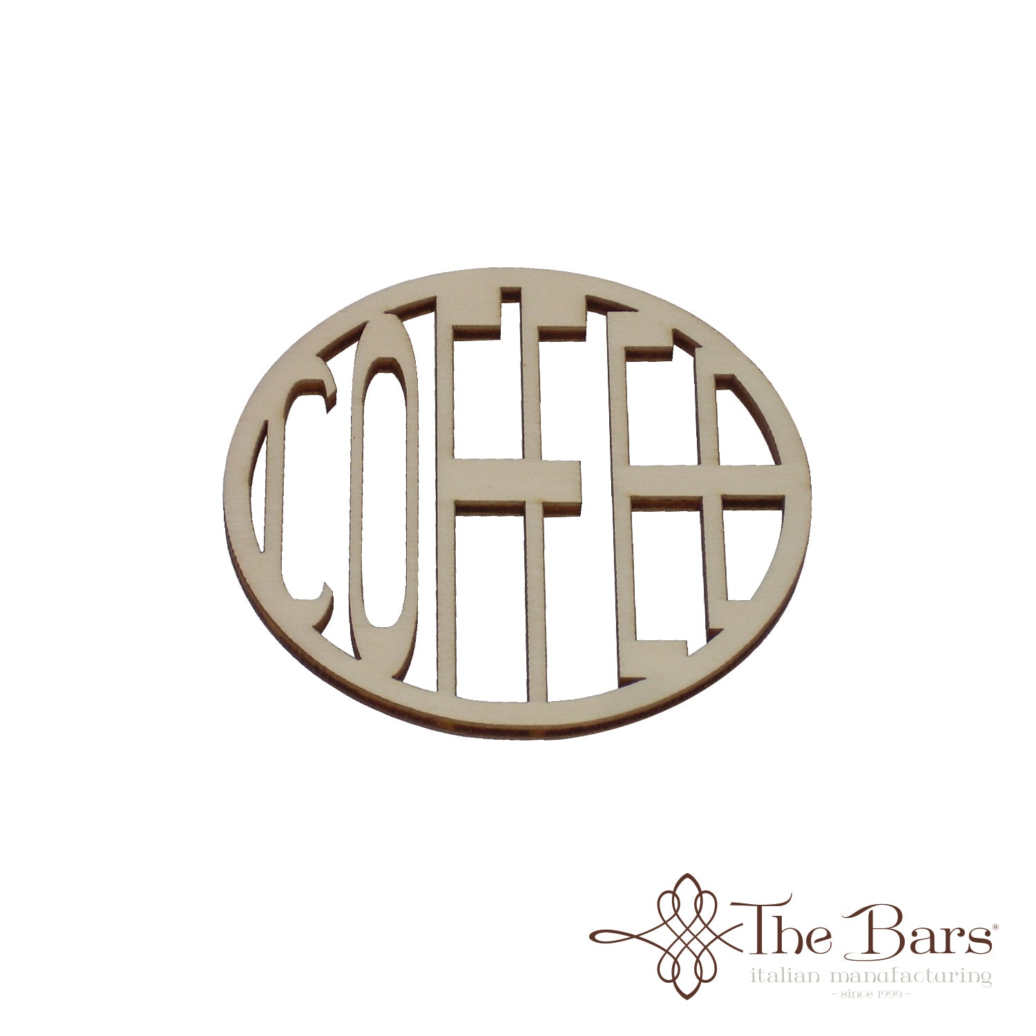 Base para copos em madeira de faia café – 10 unidades