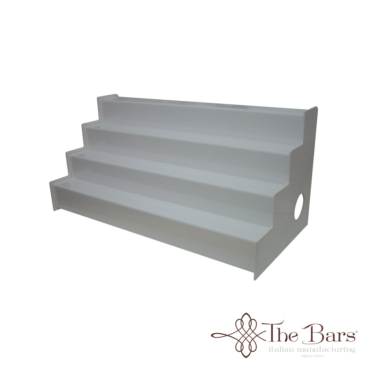 Expositor back bar 4 degraus iluminado LED