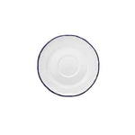 Prato raso Marina branco/azul Ø24cm
