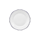 Prato raso Marina branco/azul Ø22cm