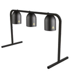 Lâmpada de aquecimento tripla com base, preta, 250 W